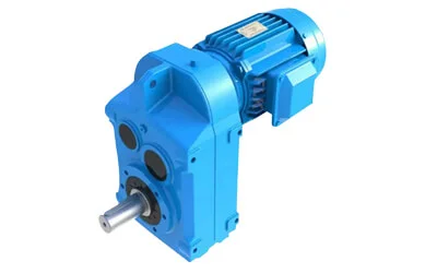 F series solid shaft Parallel Shaft Helical Geared motor