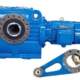 SAT series Hollow Shaft Worm Gearmotor with Torque Arm