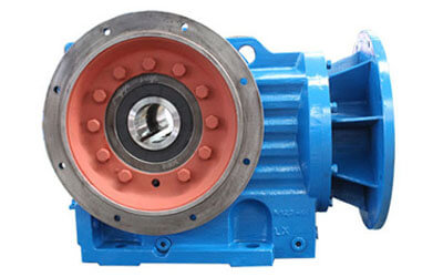 hollow shaft helical bevel gearbox with output flange