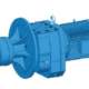 Flange Mounted Helical Gearmotor with Extended Bearing Hub
