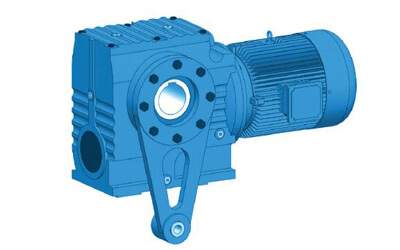Hollow Shaft Torque Arm Mounted Worm Helical Gearmotor