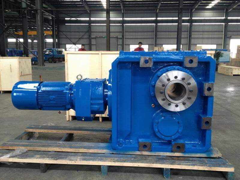 KHB187RF107 hollow shaft shrink disk helical bevel gearbox