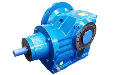 KAF hollow shaft flange mounted helical bevel gearbox with input shaft